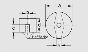 Drawing AlNiCo Button magnets