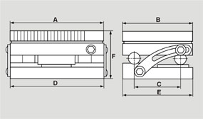 Drawing precision sine tables with permanent magnetic chuck with fine transverse pole simply pivoted about the longitudinal axis