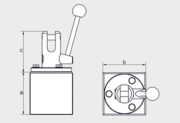 Drawing AlNiCo 500 Pot magnet with pressure fixture